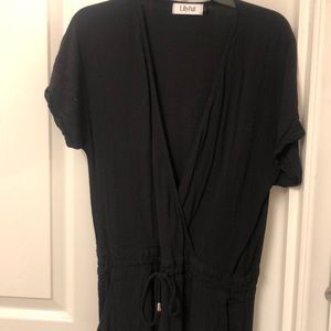 Black v-neck jumpsuit, never been worn